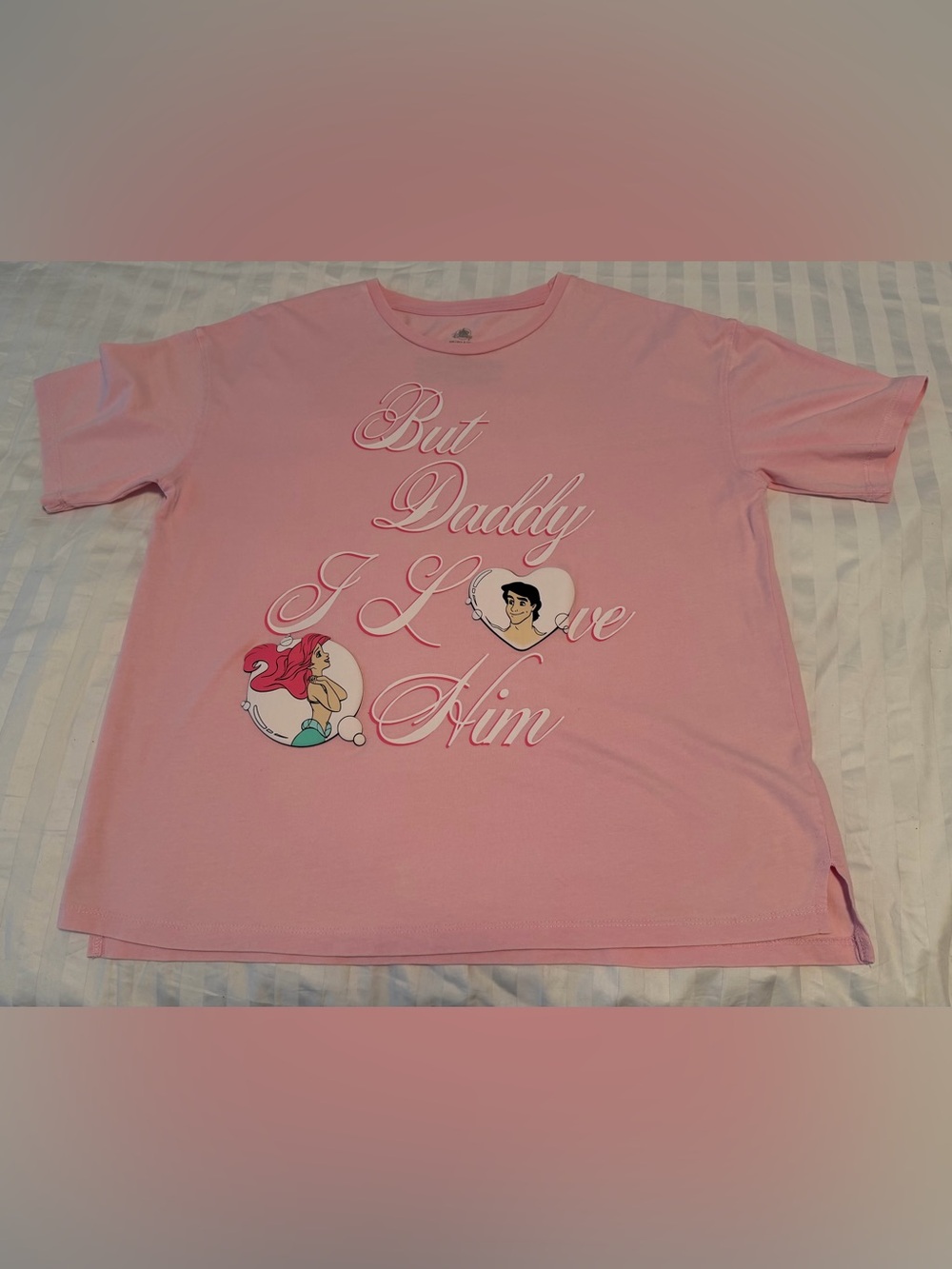 Disney Parks The Little Mermaid “But Daddy I Love Him” Ariel and Eric T-Shirt